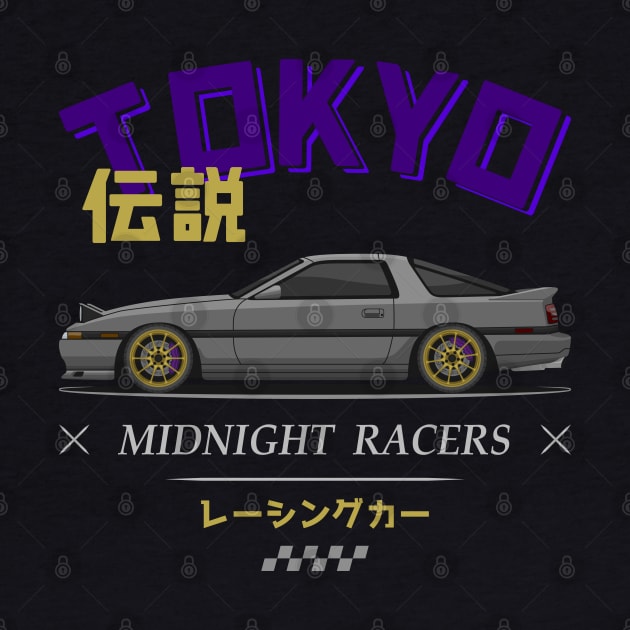 Midnight Racer Silver MK3 A70 JDM by GoldenTuners